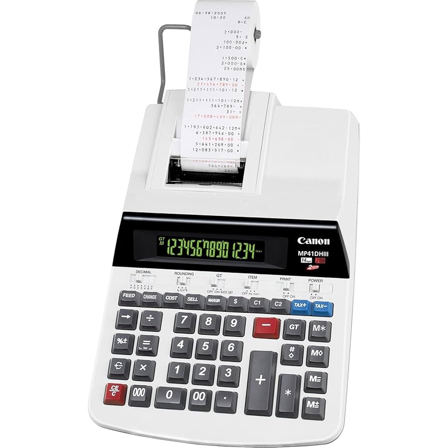 Amazon.com : Canon MP41DHIII Printing Calculator 14-Digit 9